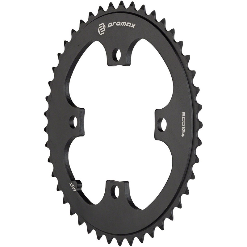 Promax 4-Bolt Chainring – 45t 104 BCD Black