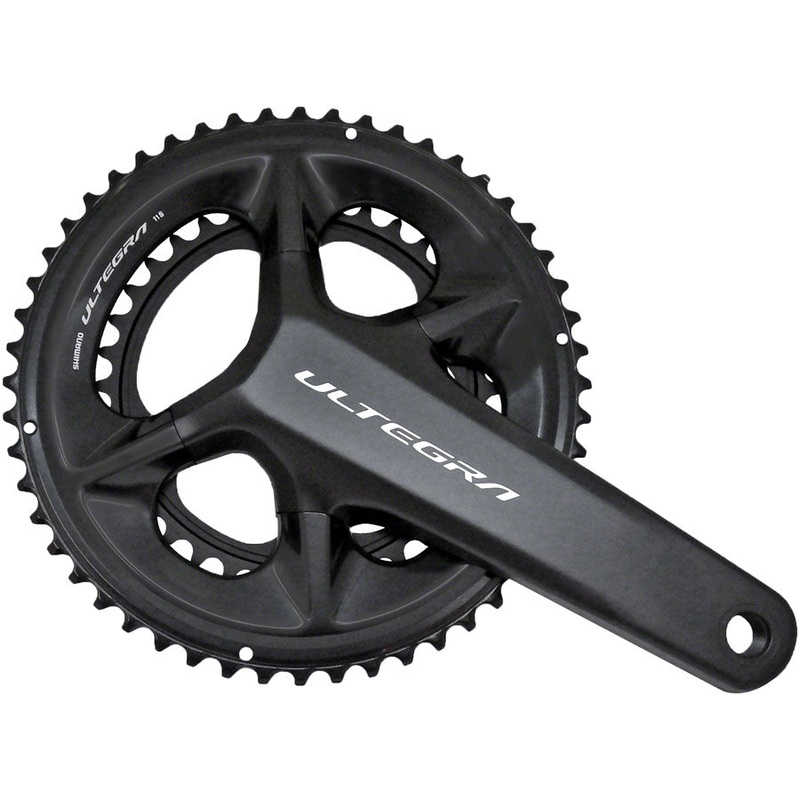 Shimano Ultegra FC-08 Crankset – 165mm, 11-Speed, 50/34t, 110 Asymmetric BCD, Hollowtech II Spindle Interface, Black