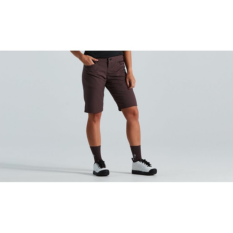 2021 SPECIALIZED WOMEN TRAIL SHORT W/LINER – LARGE, CAST UMBER