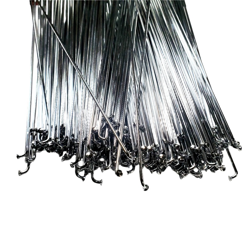 Carbon Steel 14g Spoke – Single – Chrome Plated (80mm-305mm)