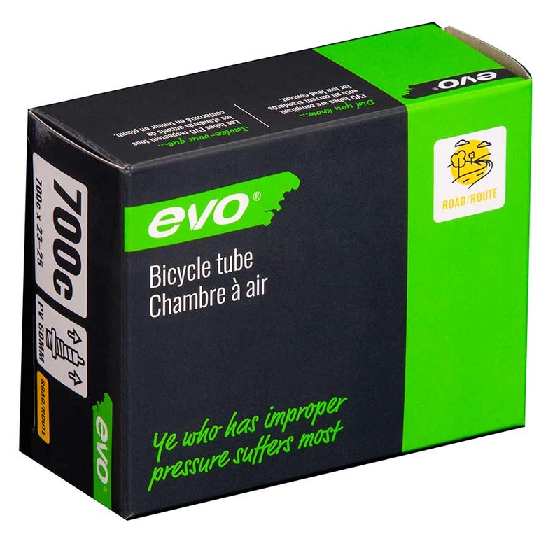 EVO Presta Tube Length: 60mm, 700C, 23-25C