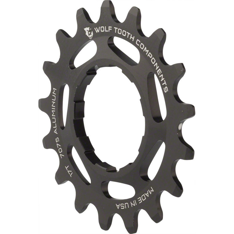 Wolf Tooth Single Speed Aluminum Cog: 17T, Compatible with3/32″ chains