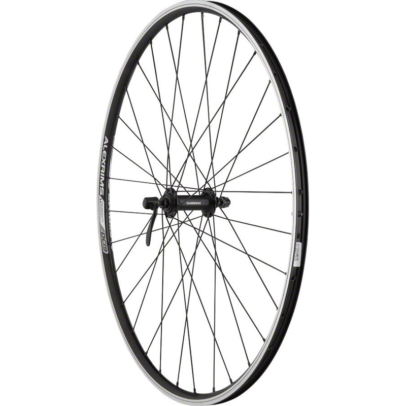 Alex DC19 Rim Front Road Hybrid Touring Wheel 700 QR x 100mm Rim Brake Black Clincher