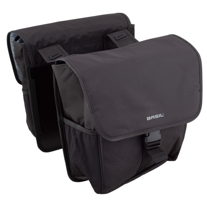Basil Go Double Pannier Bag UBS / Straps 13×6.3×15` 1952 c.i. Black