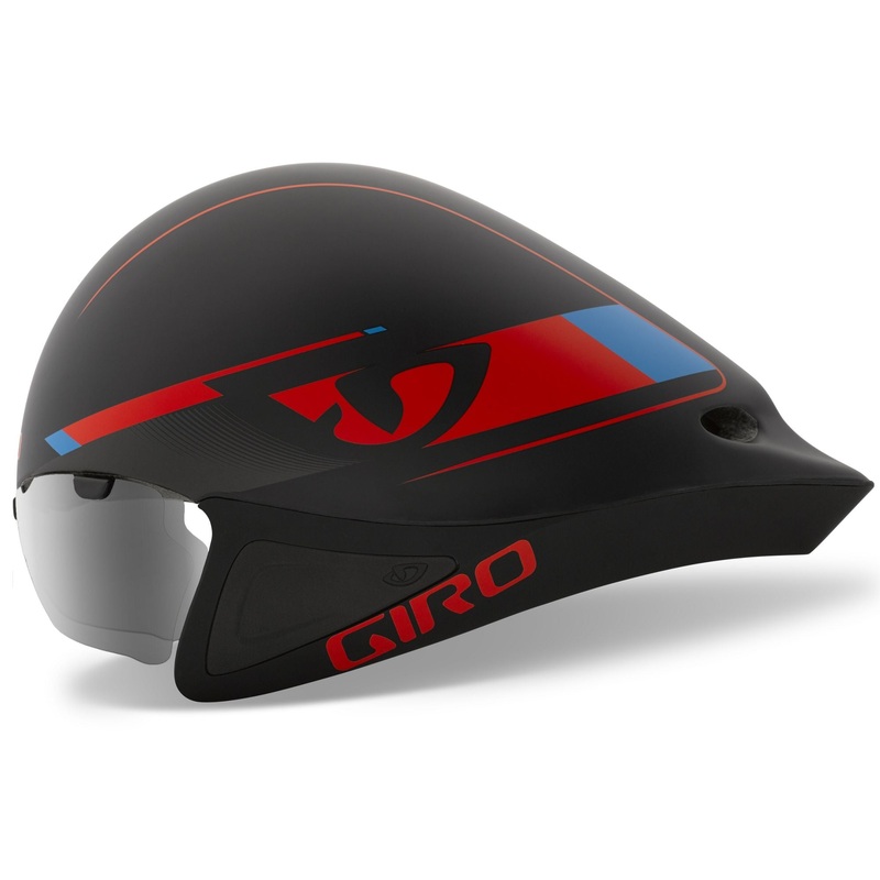 Giro Selector Time Trial Helmet – Matt Black-Glowing Red-Blue