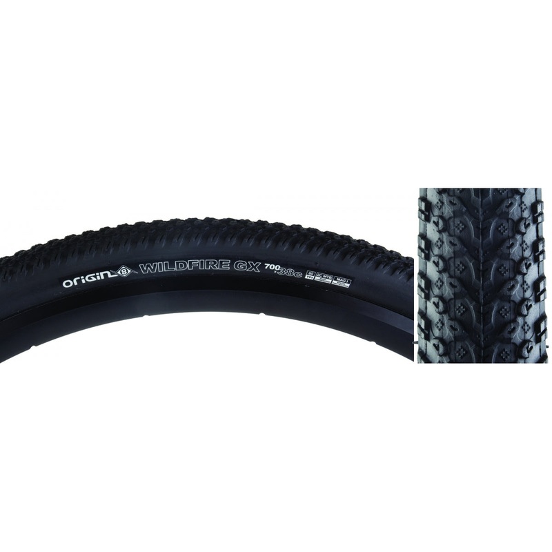 Origin8 Wildfire GX Gravel Bike Tires 700×38 & 40mm Fold, Puncture-Resistant, Tubeless-Ready, Connective Lug Bridges for Off-Road Durability