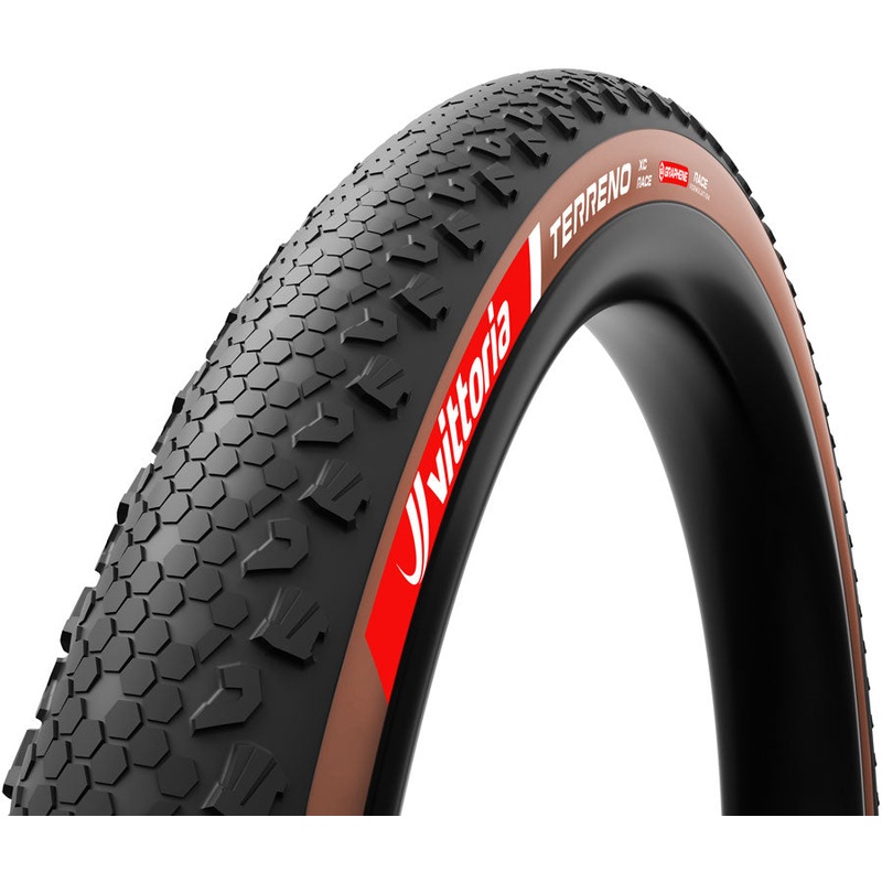 Vittoria Terreno XC Race Tire – 29 x 2.40 Tubeless Folding BLK/Brown Race Graphene + Silica