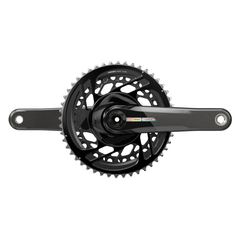 SRAM Force Crankset – 170mm 2x 12-Speed 48/35t Direct Mount DUB Spindle Interface Iridescent Gray D2