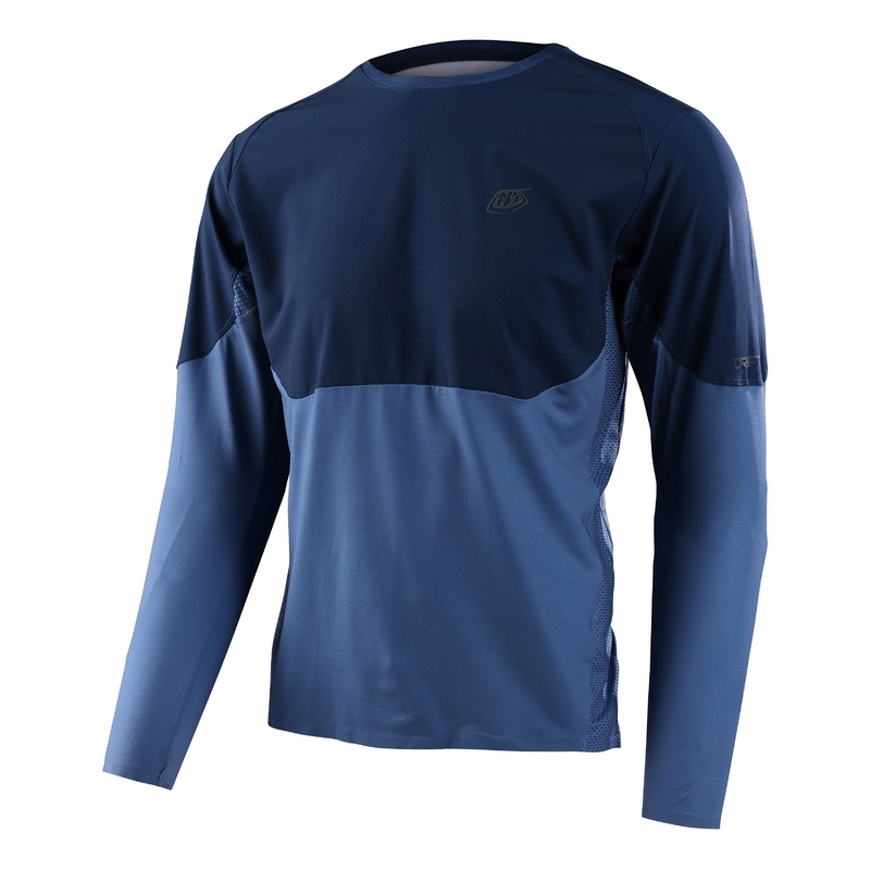 Troy Lee Designs Drift Long Sleeve MTB Jersey – Blue Mirage – 2023