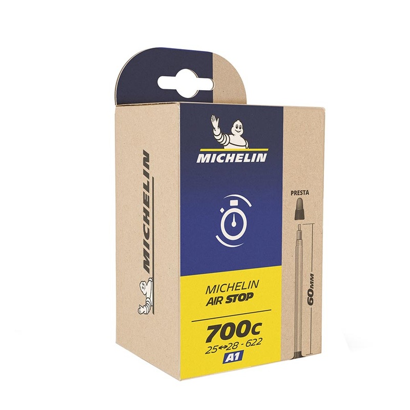 Michelin Airstop Tube Presta, Length: 48mm, 700C, 26-32C