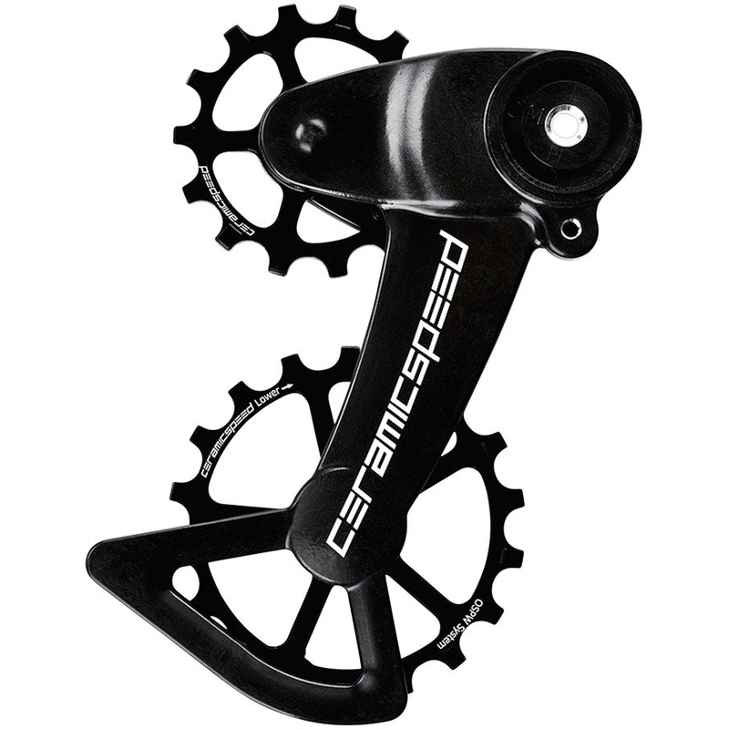 CeramicSpeed OSPW X Pulley Wheel System for SRAM Eagle AXS – Coated Races, Alloy Pulley, Carbon Cage, Black