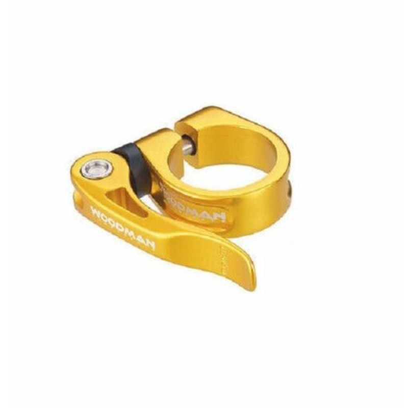 Woodman Deathgrip QR Seat Clamp 31.8mm Quick Release Collar Aqua Gold