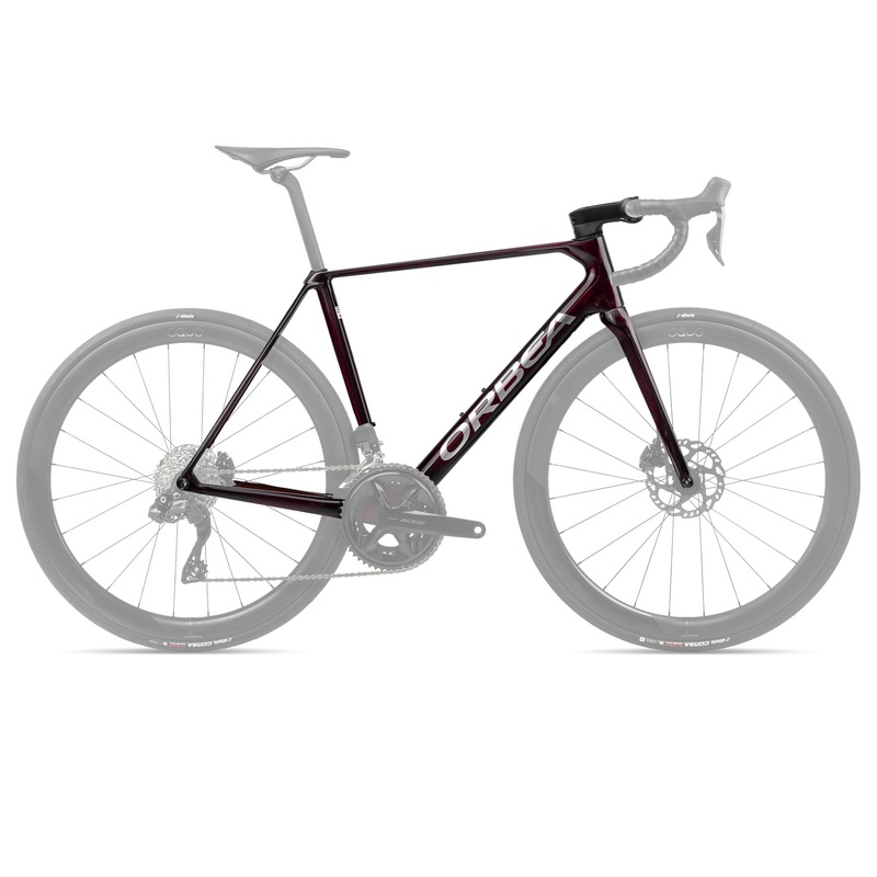 2024 Orbea ORCA OMR Racing Road Frame – 55cm, Wine Red-Titanium (Gloss)
