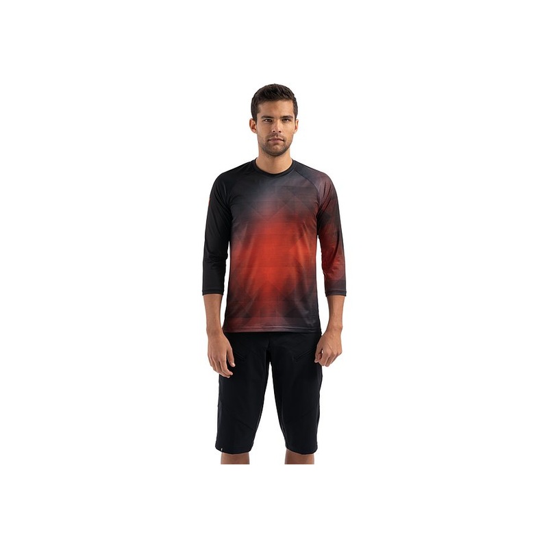Specialized demo 3/4 jersey men black / rocket red refraction l