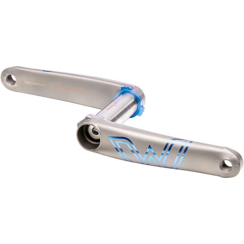 Cane Creek eeWings 30th Anniversary All-Road Titanium Crankset – 165mm 8-Bolt Direct Mount 30mm Spindle Brushed Titanium