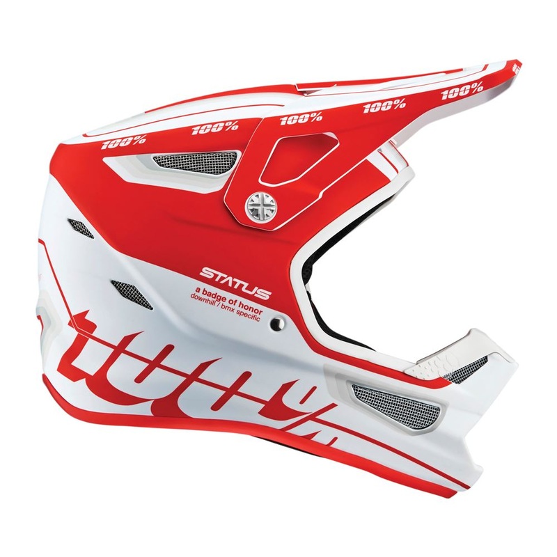 100% Status Helmet – Topenga Red-White