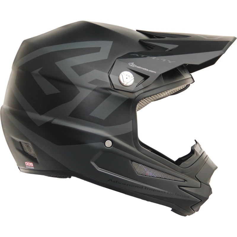6D ATR-1Y Macro Youth Helmet-Matte Black