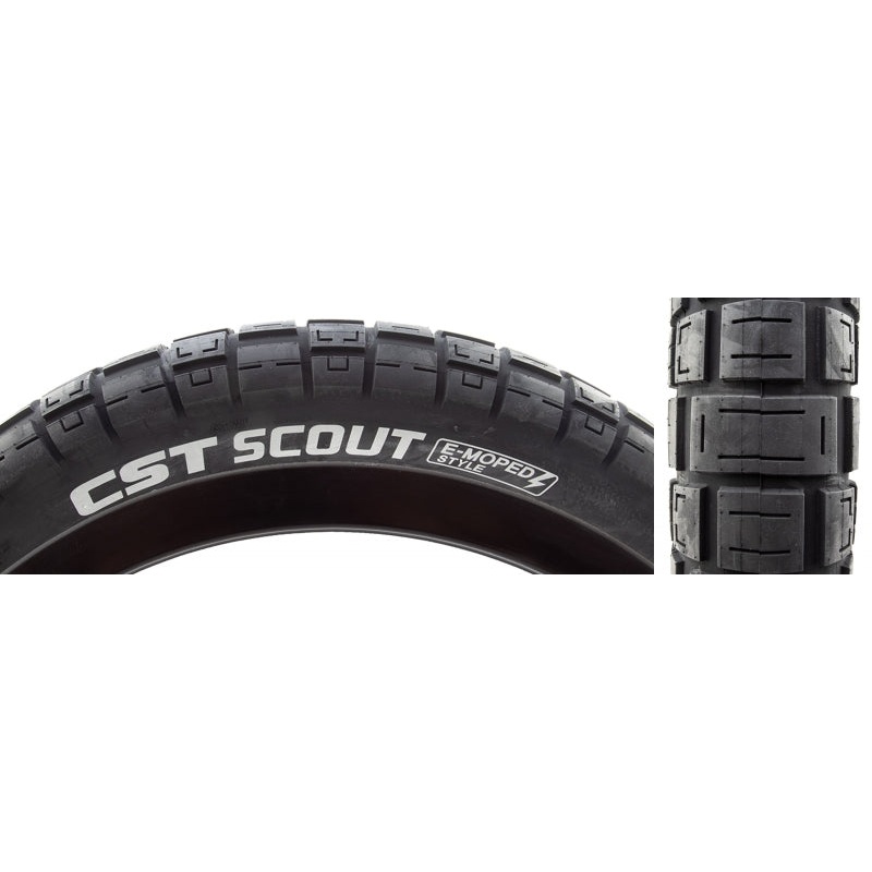 CST Scout Tire – 20 x 4 Clincher Wire Black Ebike