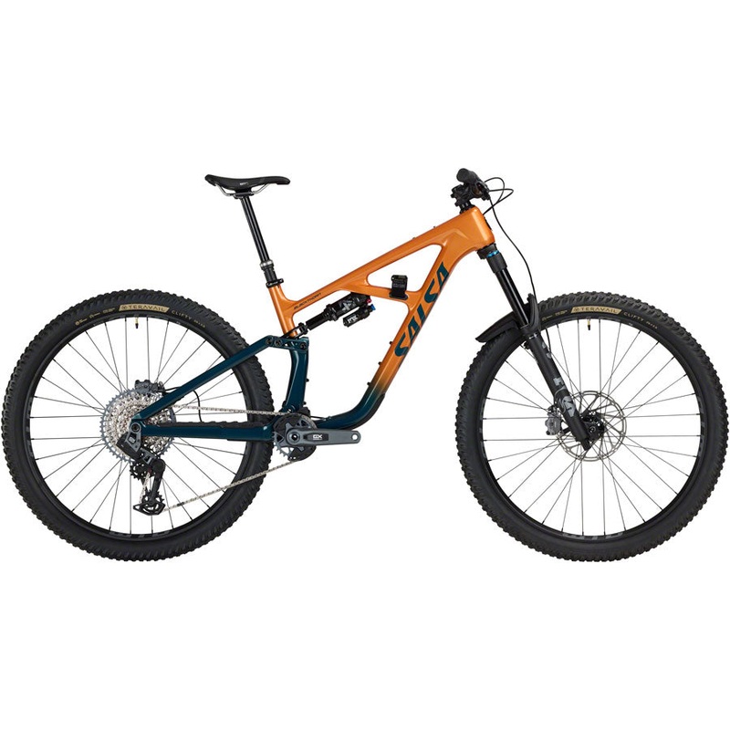 Salsa BLKthorn 145 C GX AXS Transmission Bike – 29″ Carbon Slate / Terracotta Large