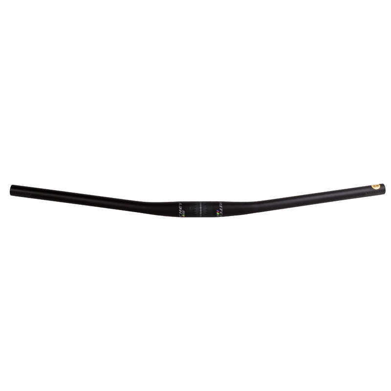 WCS Flat Handlebar – Aluminum 740mm +/- 5mm Rise 31.8mm 9 Deg Black
