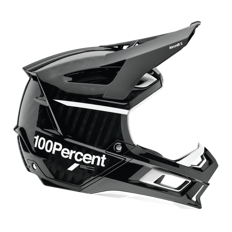 100% Aircraft 2 Helmet – Black-White – 2022
