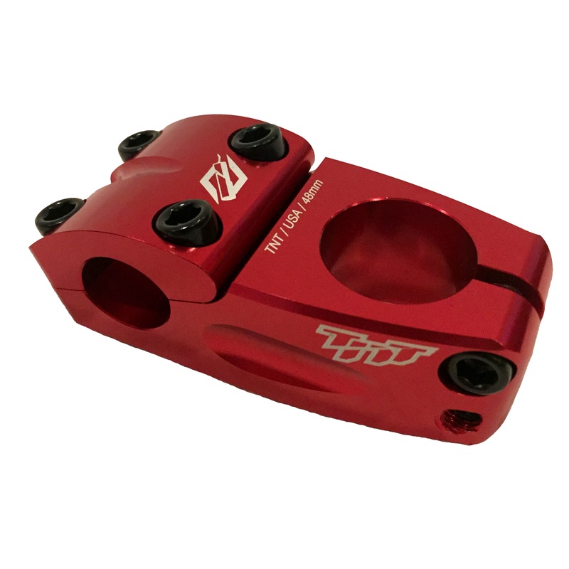 TNT Threadless BMX Race Stem – 60mm – Red – USA Made