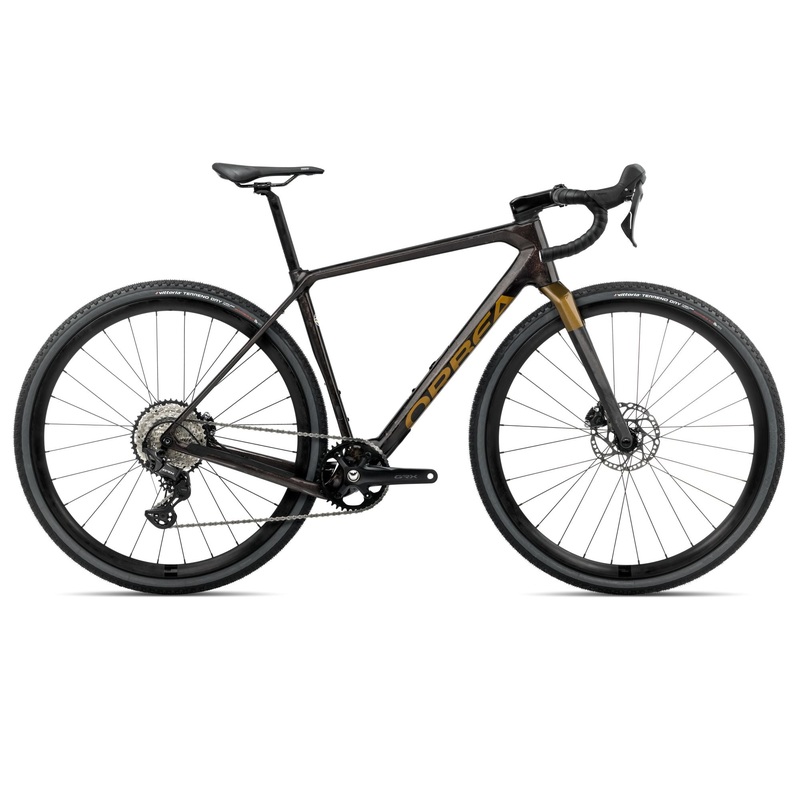 2025 Orbea TERRA M30TEAM 1X Gravel ROAD BIKE – X-Small, Cosmic Carbon View-Metallic Olive Green (Gloss)