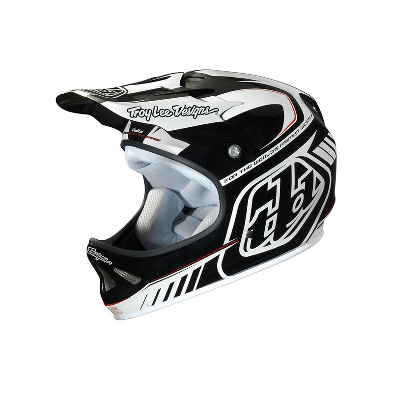 Troy Lee Designs D2 Delta Full Face Helmet – White-Black