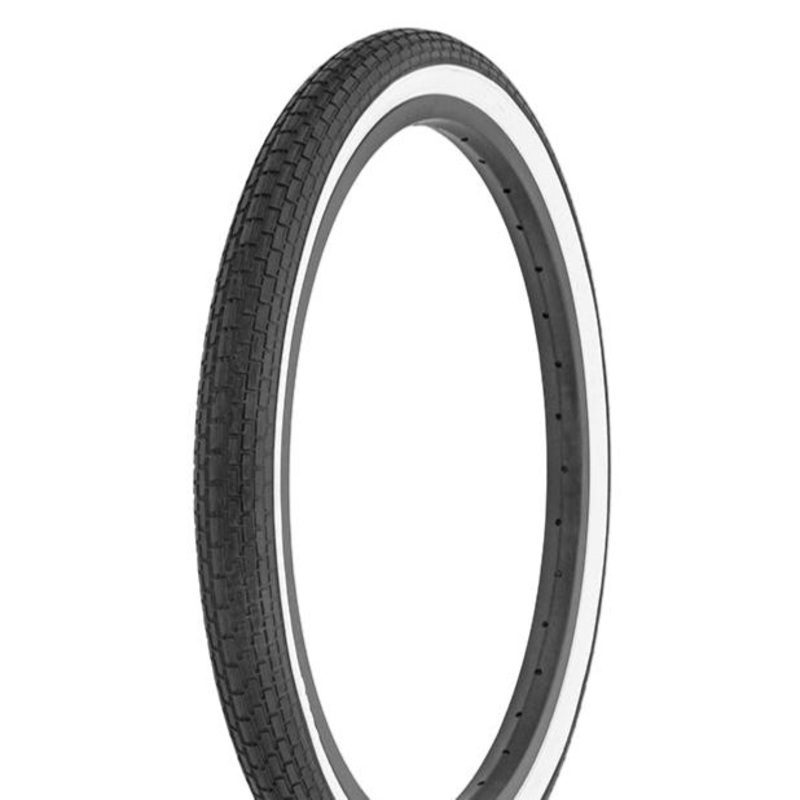 20×1.75 Duro Westwind Brick Tread Tire – Black w/ Whitewall