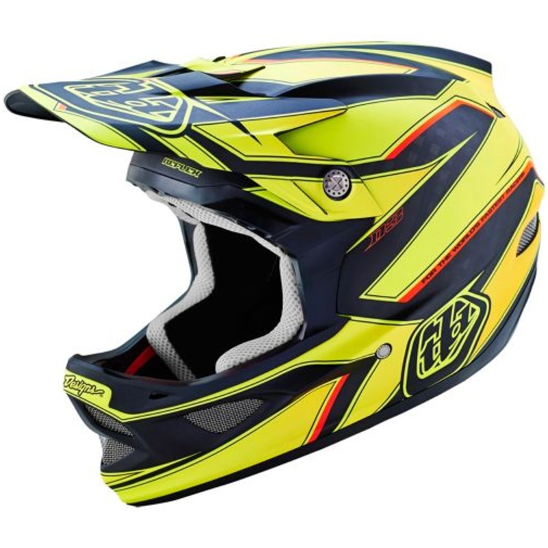 Troy Lee D3 Carbon Helmet-Reflex Yellow