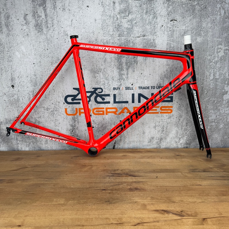 Cannondale 2016 Supersix Evo Hi-Mod 56cm Red 700c Carbon Rim Brake Frameset