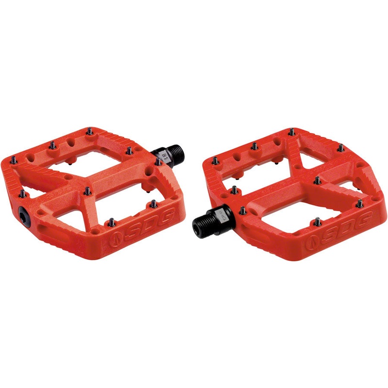 SDG Comp Pedals – Platform, Composite , 9/16″ , Red