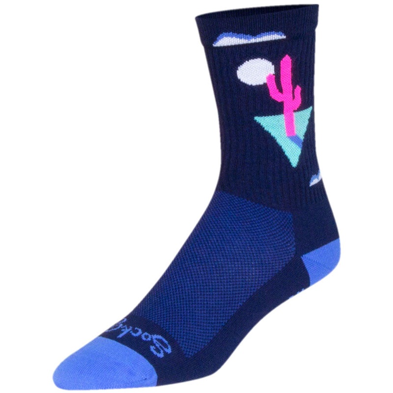 SockGuy Crew Cactal Socks – 6″ Blue Small/Medium