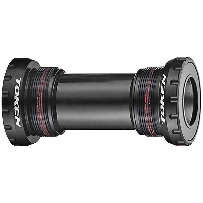 Token TK878 Threaded Bottom Bracket – English Shimano HollowTech II Black