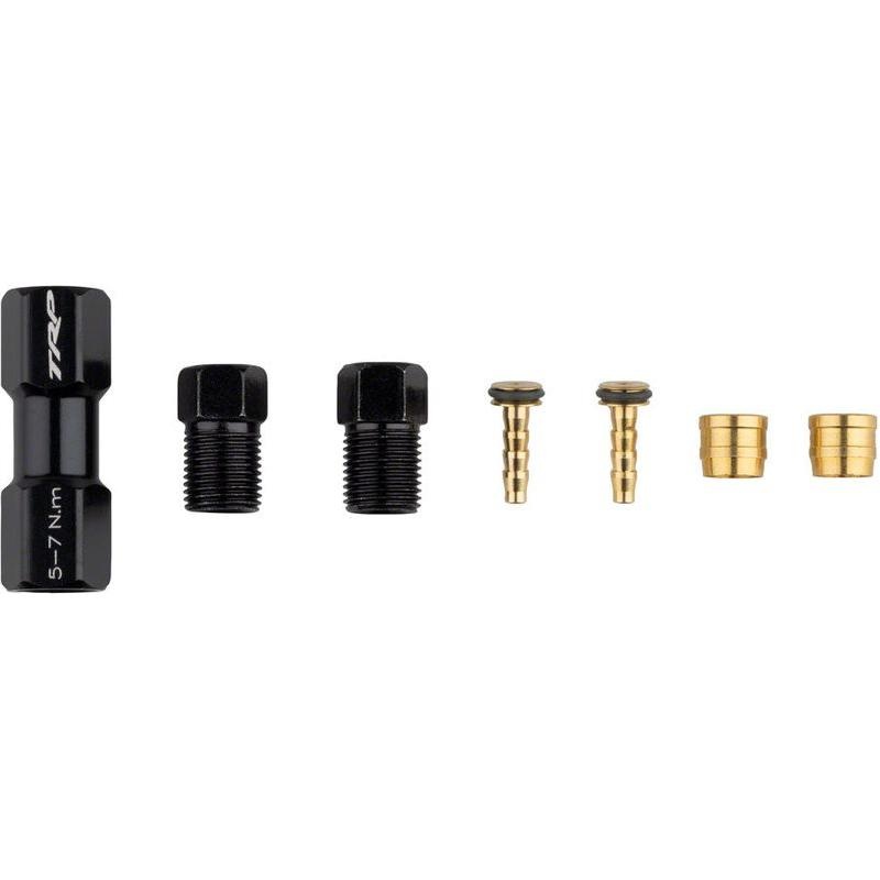 TRP TL1.2 Disc Brake Hose Coupler Kit – For 5.5mm Coupler Compression Ferrules Brass Inserts with O-Ring and Hose Retainer