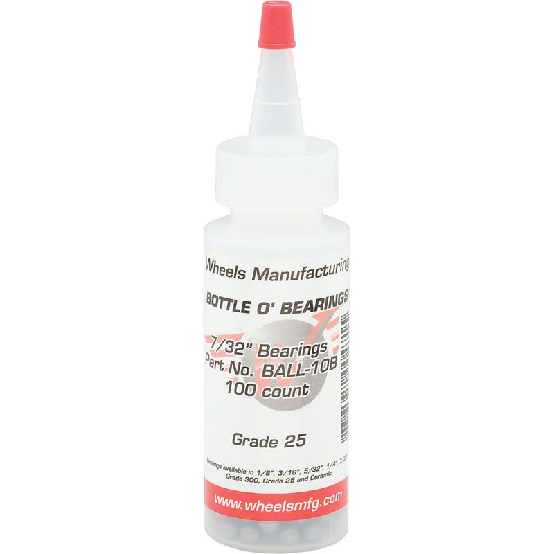 Wheels Manufacturing Grade 25 7/32″ Loose Ball Bearing: Bottle of 100