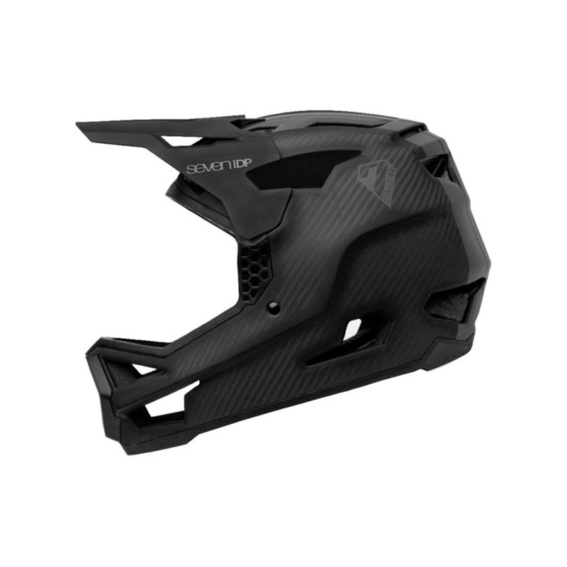7 iDP Project.23 Carbon Full Face Helmet – Raw Carbon-Gloss Gray