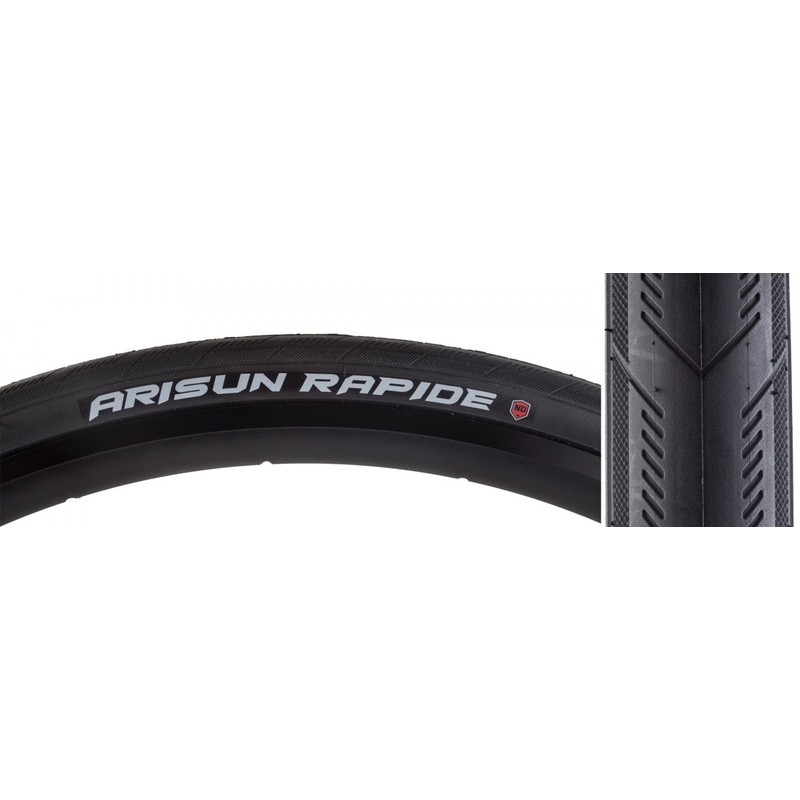 Arisun Rapide 700 x 25 Clincher Fold PSI 110 TPI 60 Black/Black Reflective T050210