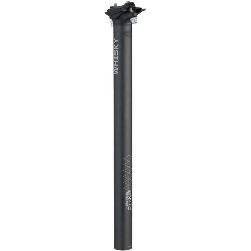 WHISKY No.7 Carbon Seatpost – 31.6 x 400mm, 0mm Offset, Matte Carbon