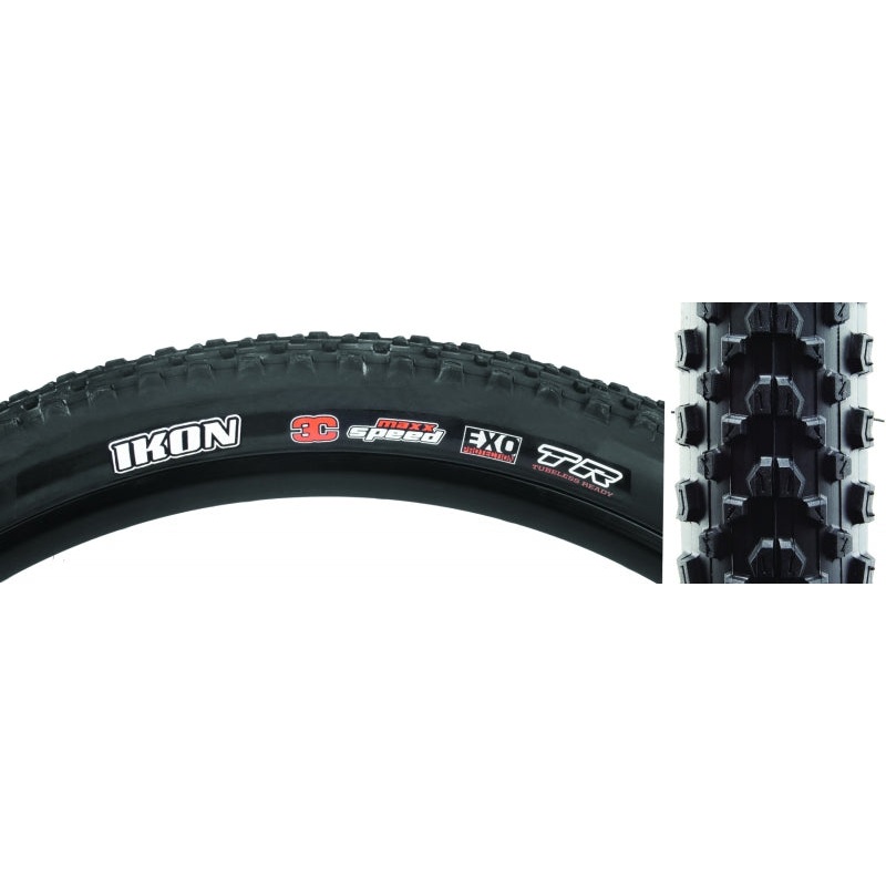 Maxxis Ikon Tire 27.5×2.20 Folding Tubeless Ready 3C Maxx Speed EXO 120TPI Black
