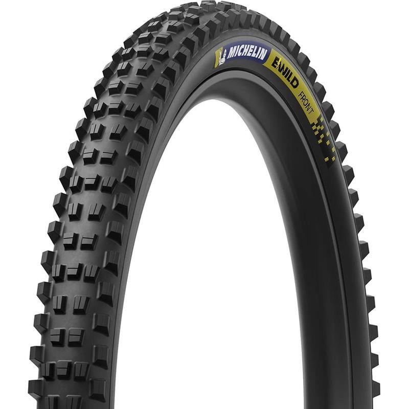 Michelin, E-WILD RACING LINE Front, Mountain Tire, 29″x2.60, Folding, Tubeless Ready, MAGI-X, Black