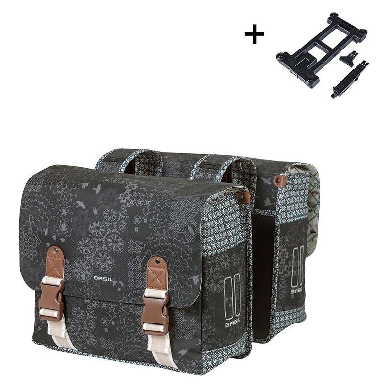 Basil Bohme Double 35L Pair Bicycle Panniers