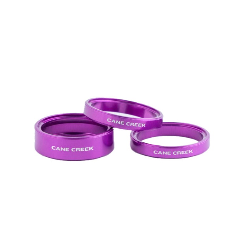 Cane Creek Interlok Spacer Kit 1-1/8″ Purple Set