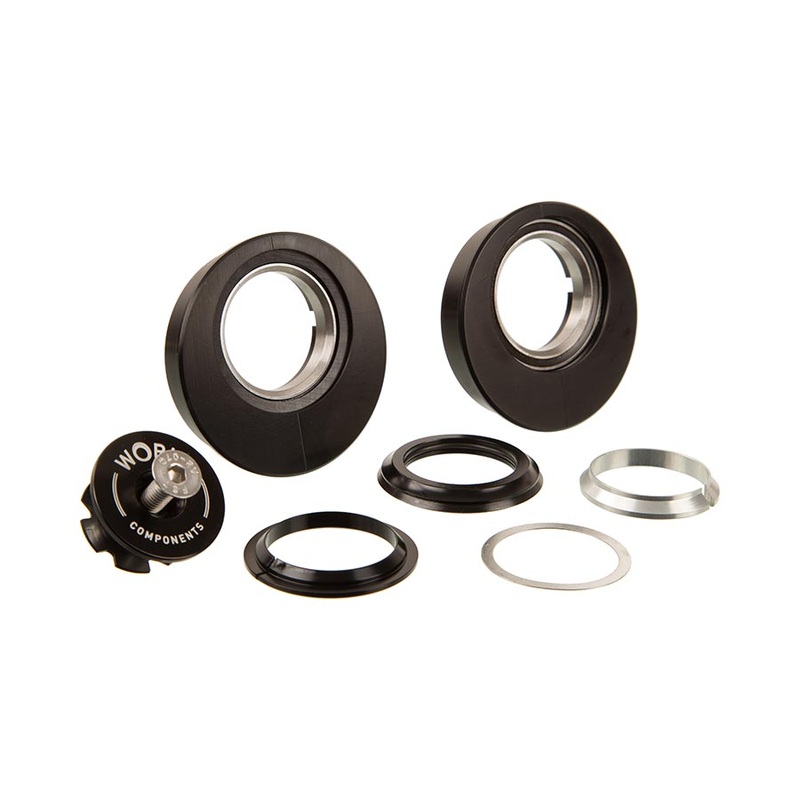 Works Components ZS56-ZS56 Reach Adjust Headset Reach Adjust Headset : 6mm : ZS56/28.6 | ZS56/40 ZS External threadless Complete Black