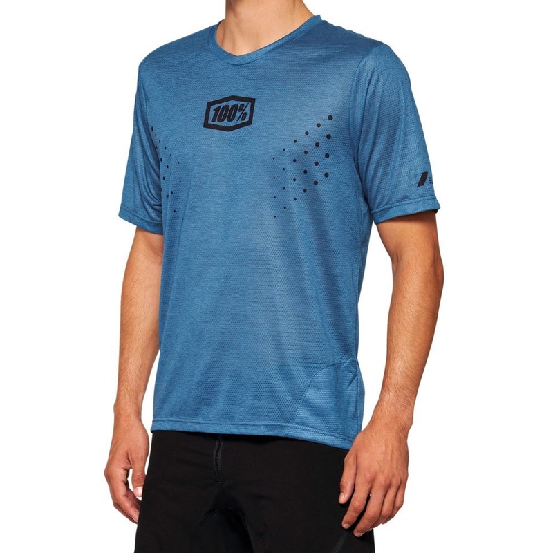 100% Airmatic Mesh Short Sleeve MTB Jersey – Slate Blue