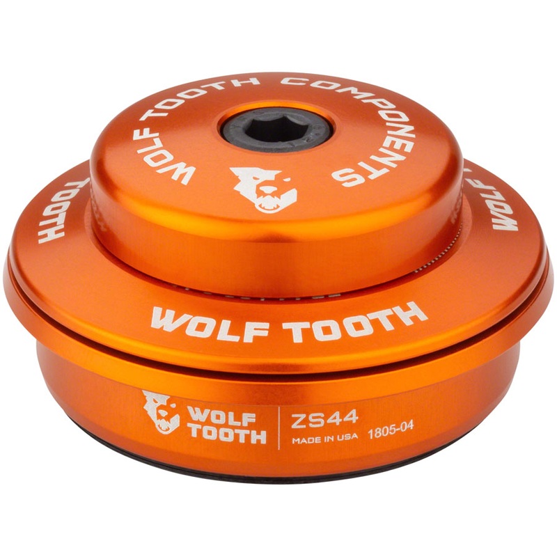 Wolf Tooth Performance Headset – ZS44/28.6 Upper, 6mm Stack, Orange