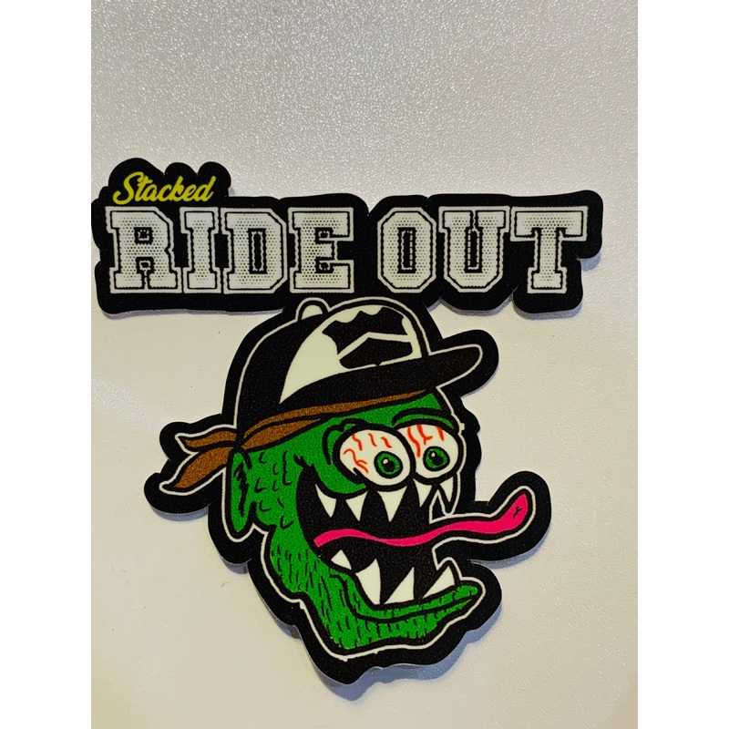 3 Stacked OG Rideout Head Sticker