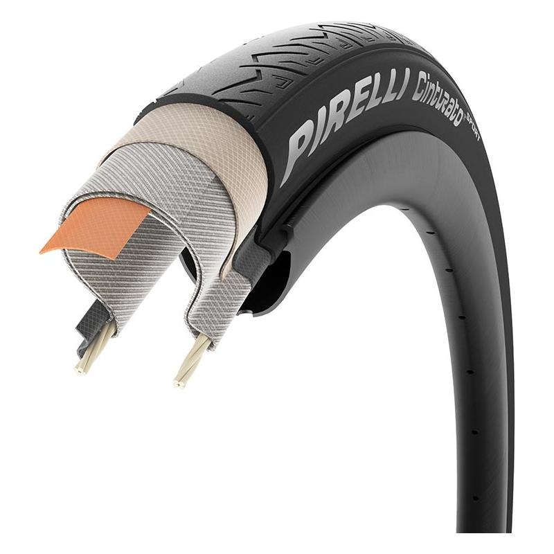 Pirelli Cinturato Sport Tire – 700 x 28 Clincher Wire Black TechWall