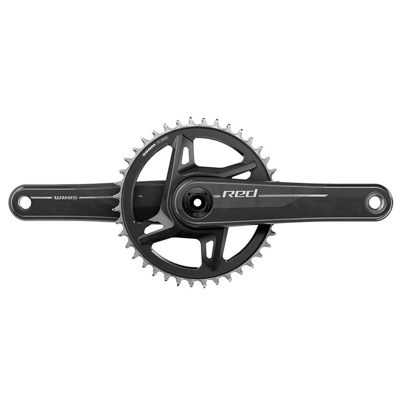 SRAM RED 1x XPLR Wide Crankset – 167.5mm 13-Speed 40t 8-Bolt Direct Mount DUB Spindle Natural Carbon E1