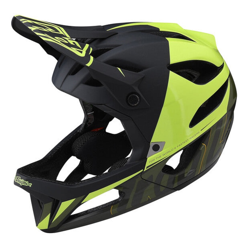 Troy Lee Designs Stage MIPS Full Face Helmet – Nova – Glo Yellow – 2022